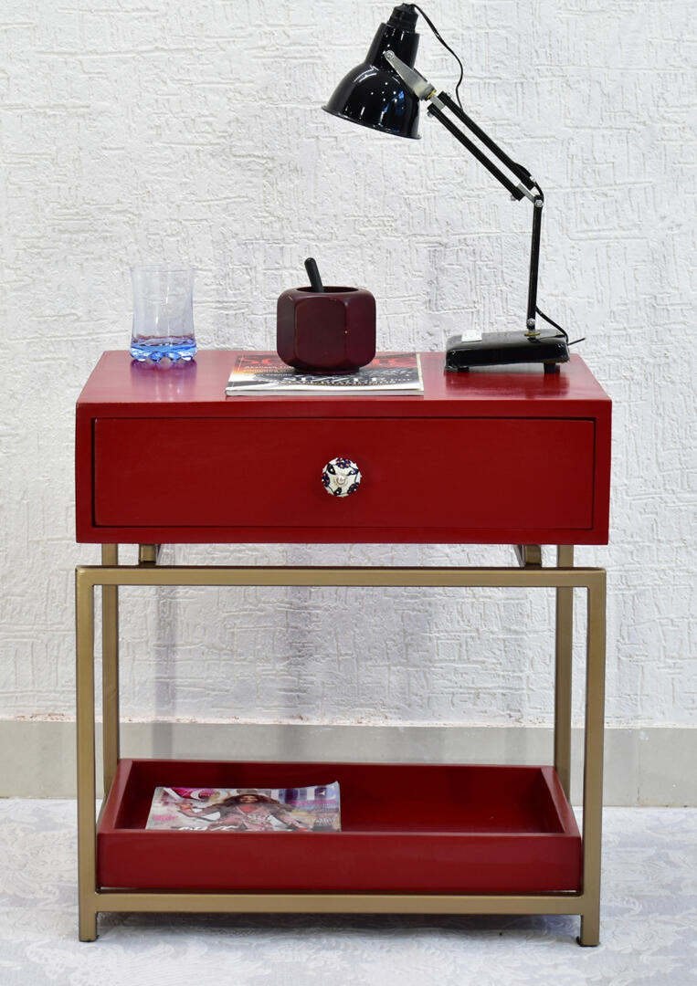 SamDecors-Red EVE Side Table
